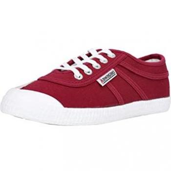 Zapatillas Kawasaki Unisex Originales Granate K192495 - Tela, Planas, con Cordones, Casual, Talla 38