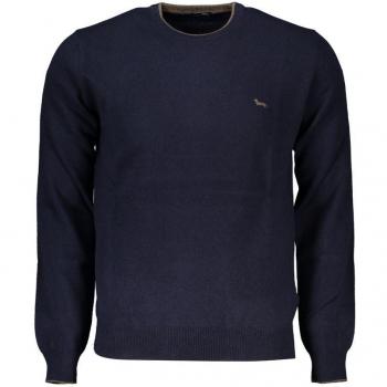 Sophisticated Crew Neck Cashmere Blend Sweater - XXL