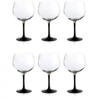 Set 6 Copas Combinado Luminarc de Vidrio con Pie Color Bicolor Brillante 71,5CL