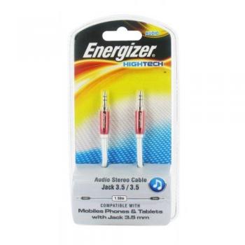 Energizer LCAEHJACKRE2 - Cable audio 3.5 mm de 1.5 metros, rojo