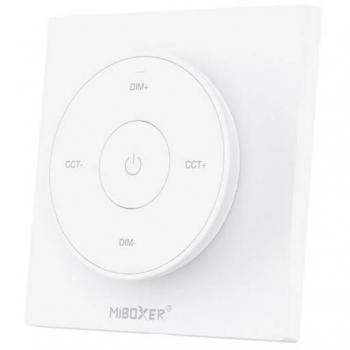 LEDBOX Mando RF monocolor+CCT ROUND táctil, blanco