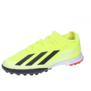 Botas de fútbol turf para niños adidas X Crazyfast League TF amarillas