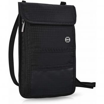 Portadocumentos de Viaje Cartera de Cuello con Bloqueador RFID Cartera Viaje de Cuello Resitente al Agua Ajustable Bolsa de Cuello Anti-Robo para Mujeres Hombres y Niños de HOPAI