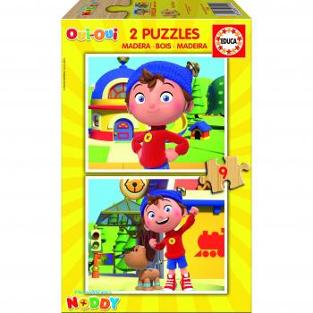 Puzzle de madera Educa - Noddy, 18 piezas (2x9)