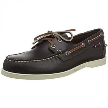 Sebago Docksides Portland Men's Boat Shoes - Dark Brown