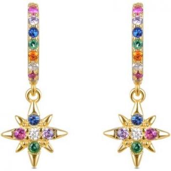 Pendientes Siba Trendcon de plata de ley 925 con baño de oro