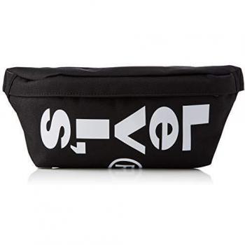 Riñonera Levi's Small Banana Sling Negra con Logo
