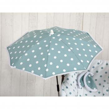 Babyline Carrusel - Sombrilla para silla de paseo, color verde empolvado