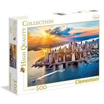 Clementoni - Puzzle 500 piezas paisaje Nueva York, Puzzle adulto New York