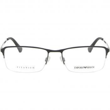 Emporio Armani EA1044TD Asian Fit 3127 Men's Eyeglasses Black Size 55 - Frame Only - Blue Light Block Available
