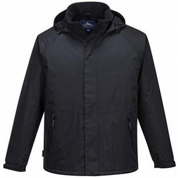 Portwest - Chaqueta impermeable aislante Limax S505, Tamaño: L, Color: Negro, con mangas acolchadas