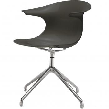 Loop - Silla giratoria negro/cromo