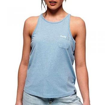 Superdry Camiseta Essential Tank Azul Mujer XS Azul