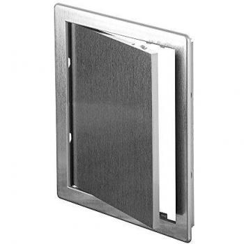 Panel de puerta de acceso de inspección INVENA - Plástico ABS duradero - 150x150mm - Color Gris Plata