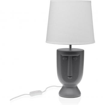 Lámpara de mesa Versa Gris Cerámica 60 W 22 x 42,8 cm