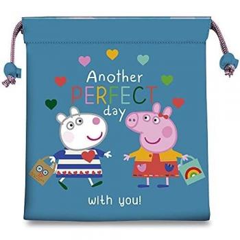 KIDS Bolsa saco portameriendas de Peppa Pig