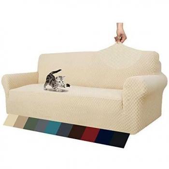 MAXIJIN Fundas de sofá Jacquard para 4 plazas, superelásticas y Antideslizantes, para Perros, Apto para Mascotas, 1 Pieza de Protector de Muebles elásticos