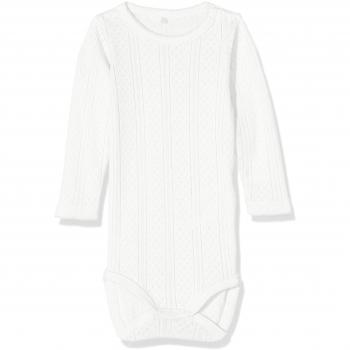 NAME IT Nitfiona Ls Mznb, Body para Bebés, Blanco