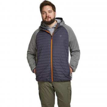 Jack & Jones Plus Size Multi Quilted Jacket with Hood - 5XL