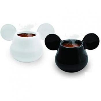 Joy Toy 62128 Mickey Mouse 3d cerámica tazas de café 13 x 8 x 8 cm, Negro + Blanco