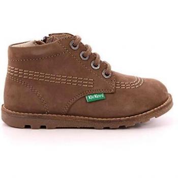 Kickers 4-654230-10 - Zapatos con cordones para niño Marrón Size: 22 EU