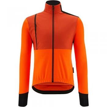 Chaqueta Santini Vega Absolute Naranja Flúor Slim Fit Hombre
