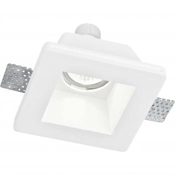 Foco Empotrado Ghost de Escayola Pintable GU10 12x12x5.5cm
