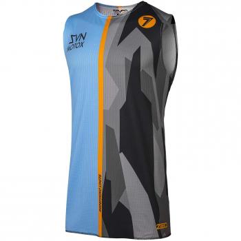 Seven MX Camiseta De Motocross Sin Mangas 2019 Zero Raider Over Azul
