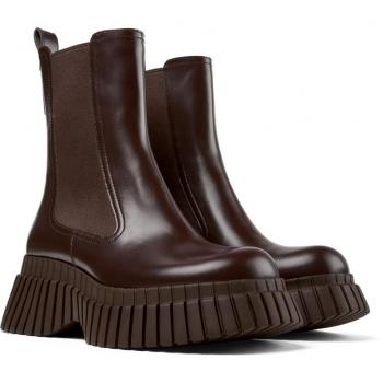 Camper BCN Women's Ankle Boots - Brown, Size 40, Ultra-Lightweight Smooth Leather