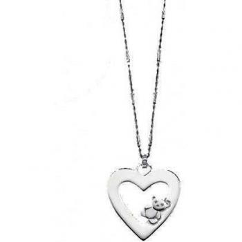 COLLAR SRA.LOTUS SILVER CORAZON LP1605-1/1