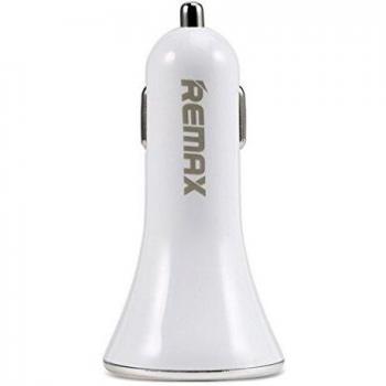 GENERICO - Cargador de mechero 2.4 a con 3 tomas usb para telefono movil tablets portatiles camaras digitales blanco