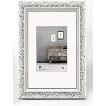 Marco de madera Barroco blanco 13x18 cm CR318W
