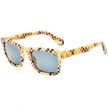 Etnia Barcelona Brutal No.09 Sun Polarized CH Anteojos de Sol para Hombre Marrones con lentes polarizados, diseño moderno y elegante, color marrón