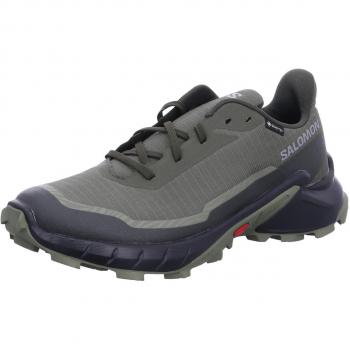 Zapatillas de Trail Running Salomon Alphacross 5 Gore-Tex Impermeables para Hombre, Agarre Potente y Comodidad Duradera, Color Verde Oliva