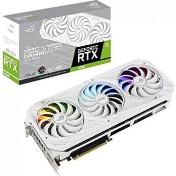 ASUS ROG Strix GeForce RTX 3090 White OC Edition 24GB GDDR6X - Tarjeta gráfica
