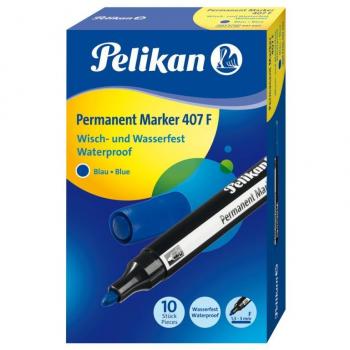 Marcador Permanente Pelikan 407 F Azul