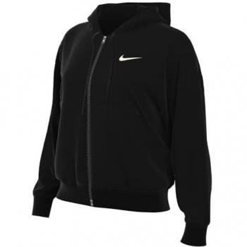 Nike chaqueta de chándal Phoenix Fleece Oversized, sudadera con capucha, cremallera completa, ajuste oversize, mujer, color negro, talla XL (EU 48-50)