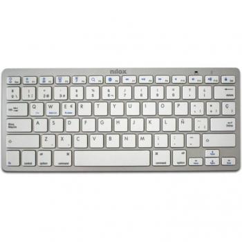 Teclado Bluetooth Nilox NXKB01S Plateado