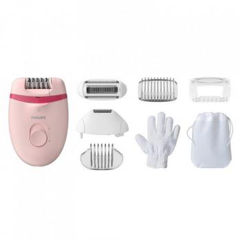 Philips Satinelle Essential BRE285/00 - Depiladora compacta con cable y luz Opti-Light