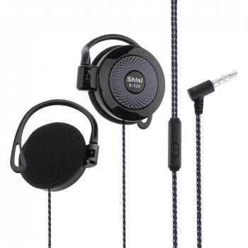 Auriculares Estéreo Deportivos con Gancho para la Oreja Shini S-520, 3.5mm, Universales para Móvil y Mp4