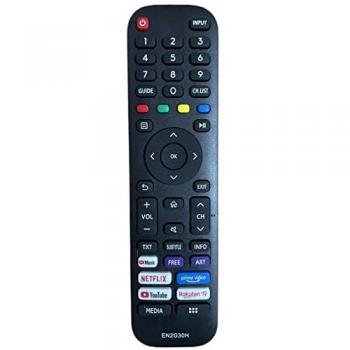 Mando a Distancia Original Hisense VIDAA EN2G30H para Televisores 4K UHD (Modelos: 43A7300F, 43A7120F, 55A7500F, 43