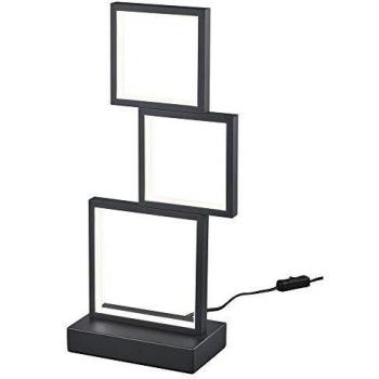 Lámpara de mesa LED Sorrento, negra mate, con dimmer