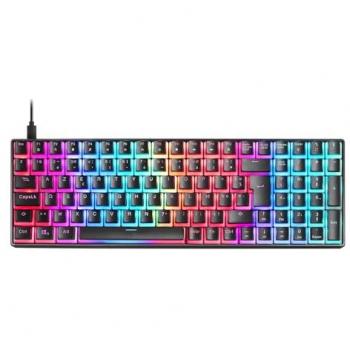 Teclado Mecánico Mars Gaming MKULTRA Negro RGB Compacto 96% Switch Outemu SQ Marrón Idioma Francés