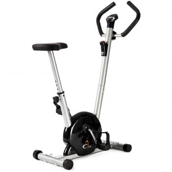 V-Fit Exercise - Bicicletas estáticas y de spinning para fitness, color plateado