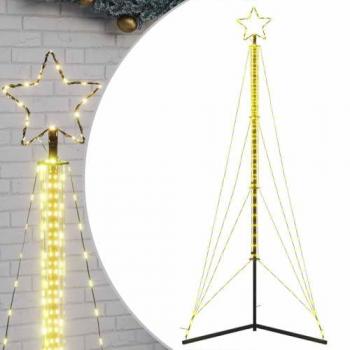 Luces para árbol de Navidad 483 LEDs blanco cálido 240 cm