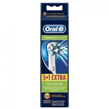 Oral-B CrossAction - Cabezales de Recambio para Cepillo de Dientes Eléctrico 5+1