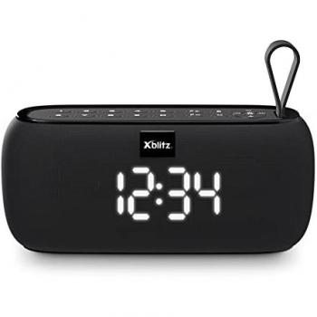Altavoz Bluetooth Inalámbrico XBLITZ Master 200 con Potencia de 10W y Reloj, Color Negro