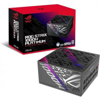 Fuente de Poder ASUS ROG Strix 1000W Platinum Modular ATX 3.1, 80 PLUS Platinum, PCIe 5.0, Estabilizador de Voltaje Inteligente