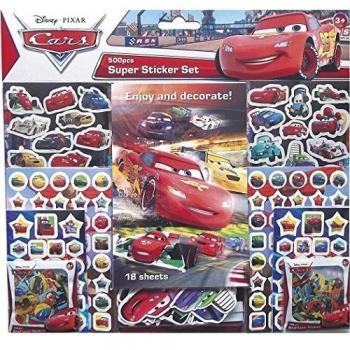 Set 500 pegatinas. Cars