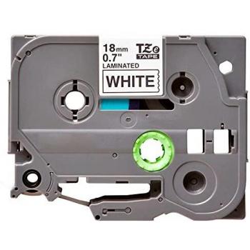 Cinta Q-Connect TZe-241 Blanco/Negro 18mm x 8m